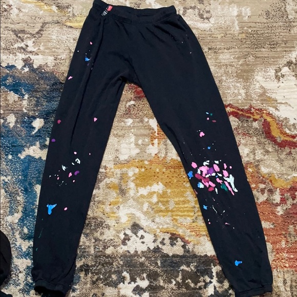 Michael Lauren Paint Splatter Joggers 